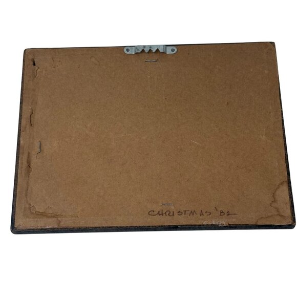 Vintage Rooster Hen Silhouette Farm Art Signed GR Framed Rustic Wall Decor - Picture 12 of 16